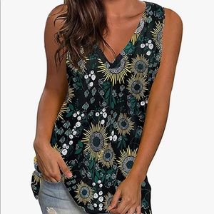Sun Flower Tank Top size Medium